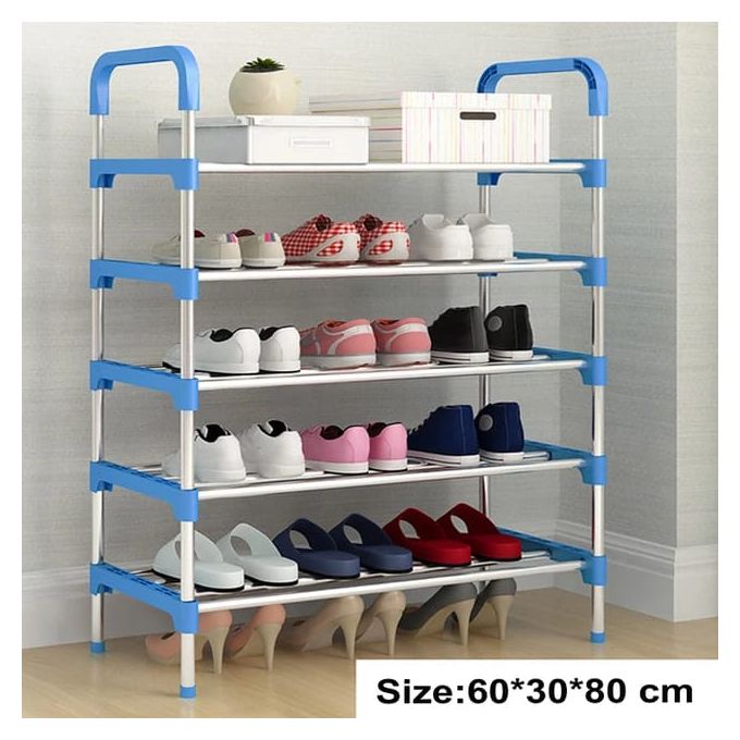 Blue shoerack