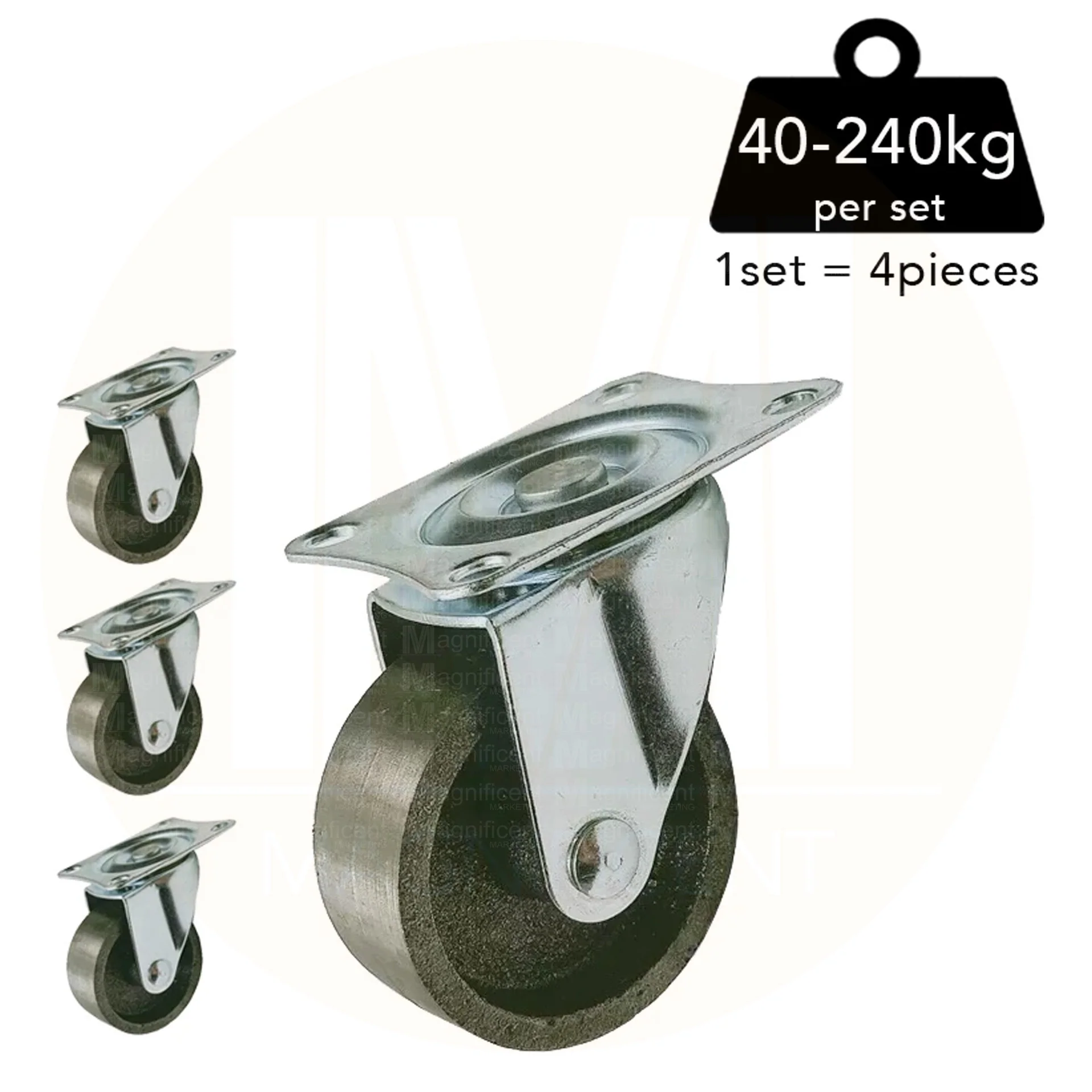 3 inches Metallic Caster Wheel @ksh 2,000/=